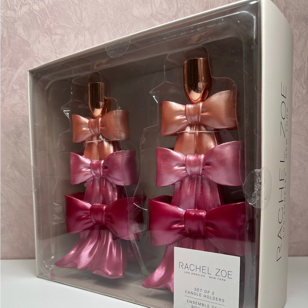 Rachel Zoe Tiered Bow Candle Holders - Picture 4 of 11